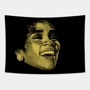 Yellow Whitney Houston Tapestry