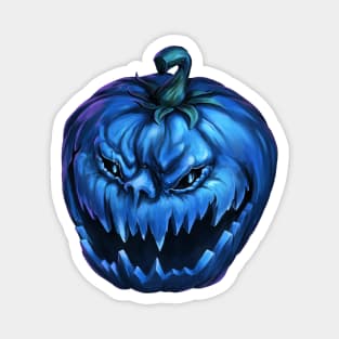 Blue pumpkin Magnet