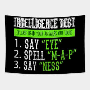 Intellegence Test Eye Map Ness Tapestry