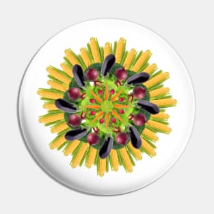 vegan mandala with corn Pin