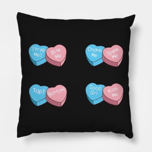 Trans Girl Valentines Heart Shape Candy Sticker Pack Pillow