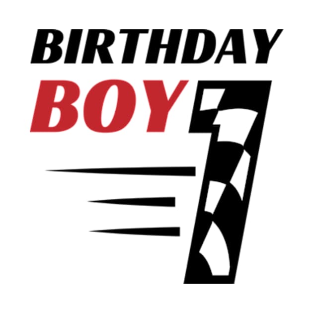 1st Birthday Boy First Racing Flag 1st Birthday Race Car by Davidsmith