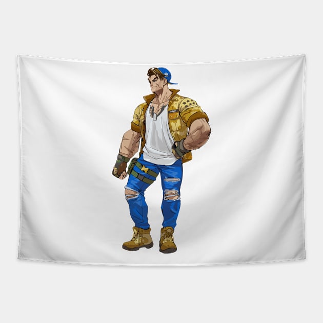 Luke - Street Fighter 6 Tapestry by universepod