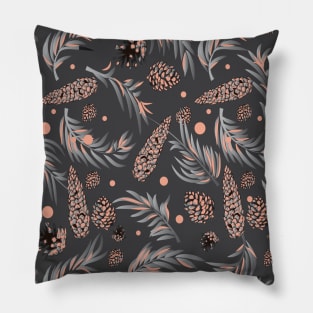 #Christmas #Pattern #Pine #Snow Pillow