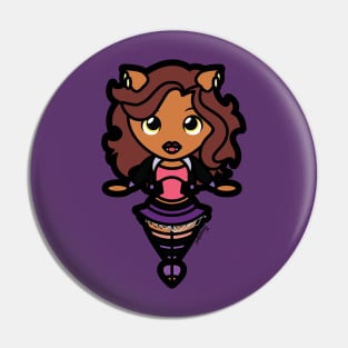 Clawdeen Wolf Tooniefied Pin