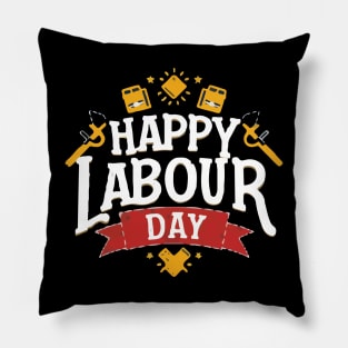 Happy Labour Day, International Labourday T-shirt. Pillow