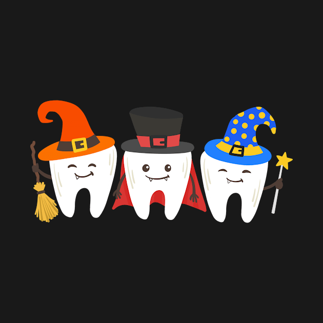 Dentist Halloween Teeth Dental by KAWAIITEE