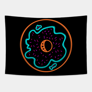 The Neon Donut Tapestry