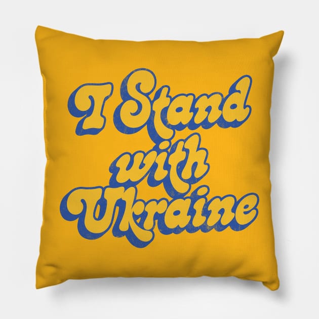 I Stand With Ukraine Pillow by DankFutura