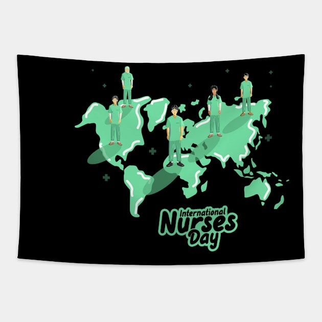 International Nurses Day Tapestry by A tone for life