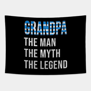 Grand Father Greek Grandpa The Man The Myth The Legend - Gift for Greek Dad With Roots From  Greece Tapestry