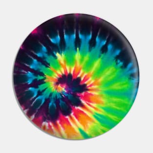 Tie Dye Hippy Design Pin