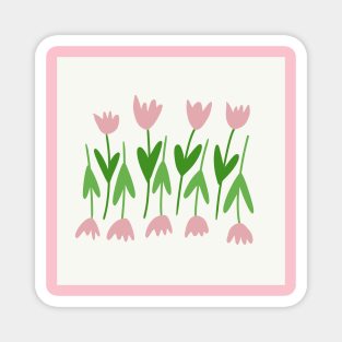 Hand illustrated Flowers Magnet