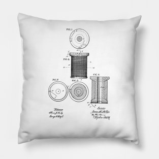 VINTAGE PATENT DRAWING Pillow