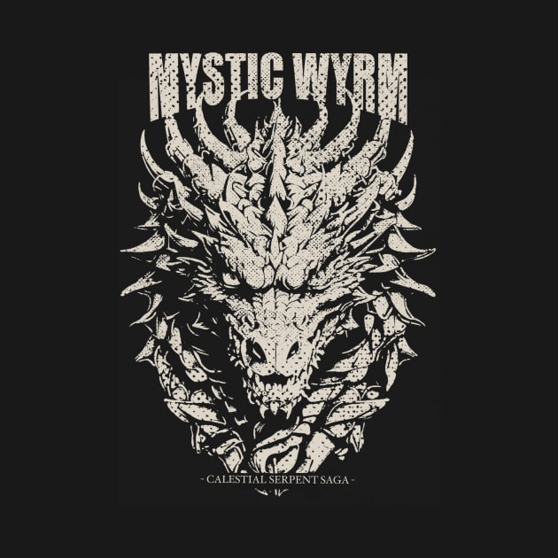 Vintage Dragon Mystic WYRM by HelloDisco