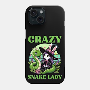 Crazy Snake Lady Phone Case