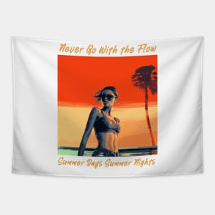 endless summer, summer days summer nights, fashion design v3 Tapestry