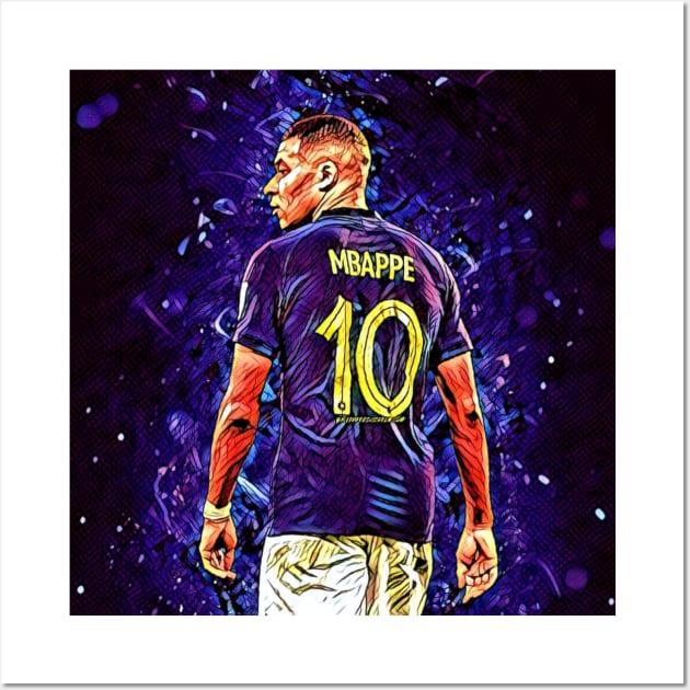 Kylian Mbappe Poster Gift for Football Lovers Kids Room Decor Art