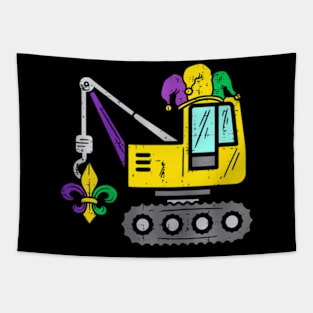 Kids Jester Crane Mardi Gras Cute Boys Kids Tapestry