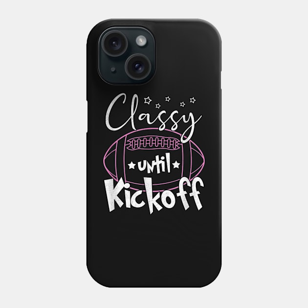 classy football until kickoff Phone Case by onazila pixel