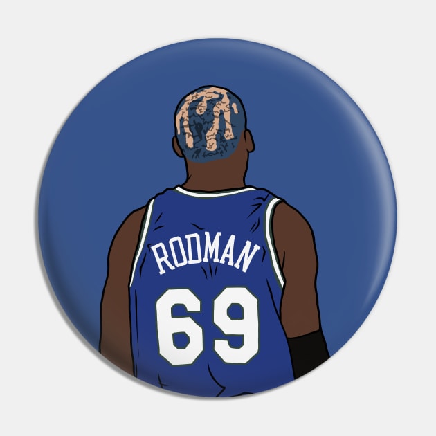 Dennis Rodman #69 Pin by rattraptees