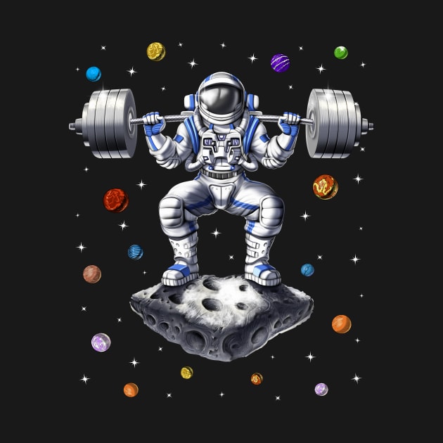 Astronaut Fitness Squats by underheaven