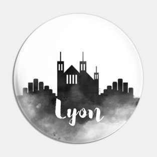 Lyon watercolor Pin