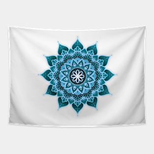 Throat Chakra Mandala (series) Tapestry