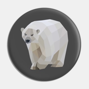 Geometric Polar Bear Pin