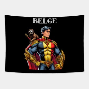 Belgian  Superhero 70s Fantasy Comic Book Hero Tapestry