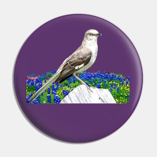 TEXAS STATE BIRD MOCKINGBIRD Pin