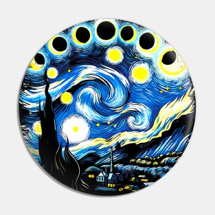 Van Gogh Total Solar Eclipse April 8th 2024 Pin