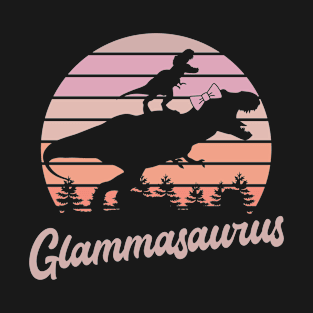 Glammasaurus T-Rex Dinosaur T-Shirt