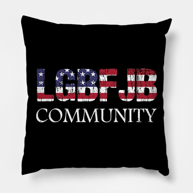 Proud Member Of The LGBFJB Community, LgbFjb, Conservative Anti Biden, funny Christmas Pillow by Mosklis