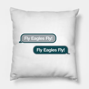 Fly Eagles Fly Text Message Pillow