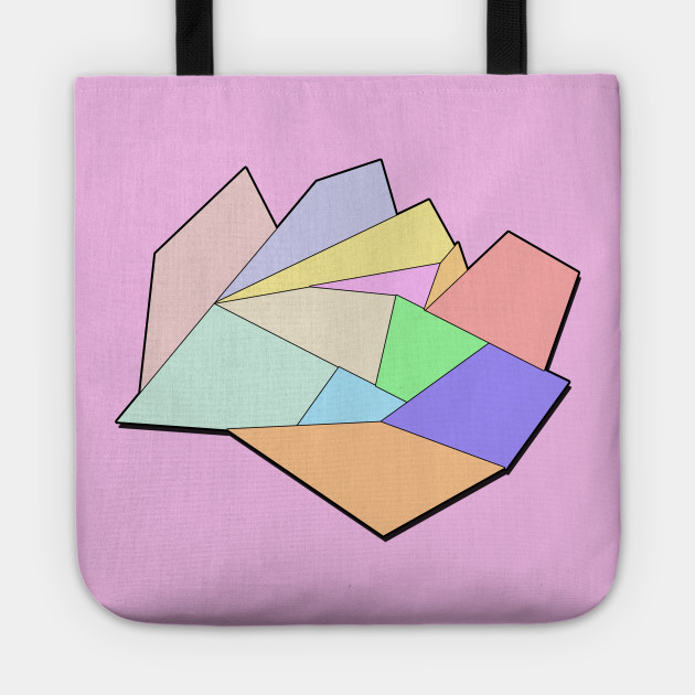 Abstract Art Pastel Colors Geometric Shapes Forming A Wholistic