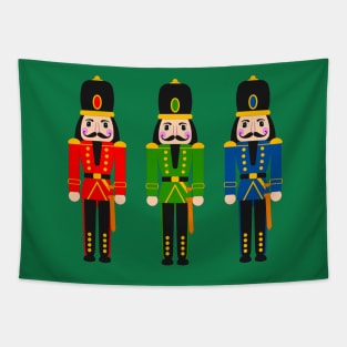 Nutcracker Christmas Print Tapestry