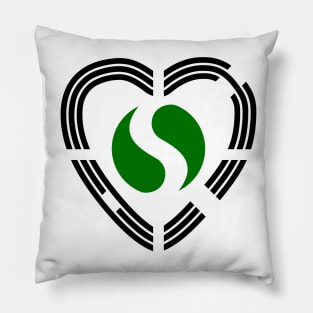 Korean Nigerian Multinational Patriot Flag Series (Heart) Pillow