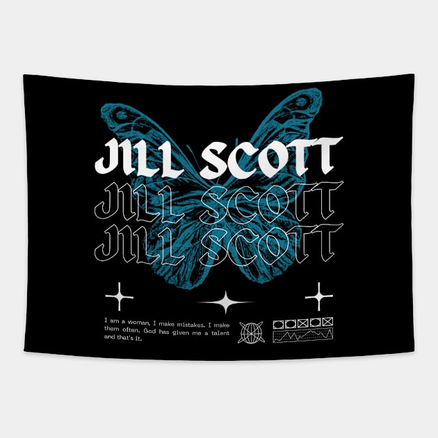 Jill Scott // Butterfly Tapestry by Saint Maxima