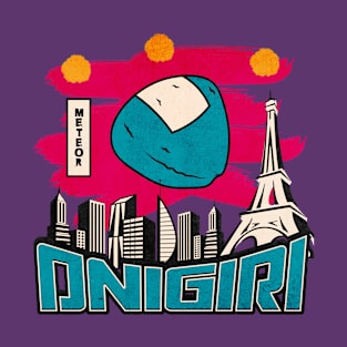 Onigiri Meteor, Epic Funny Apocalyptic Onigiri Sushi T-Shirt