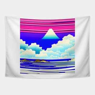 The extraordinary Fuji amidst a particularly colorful landscape. Tapestry