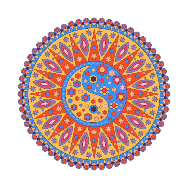 Yin Yang Mandala by VeronikaCreative