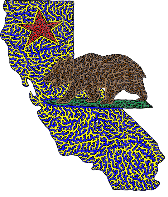 California Crest Kids T-Shirt by NightserFineArts