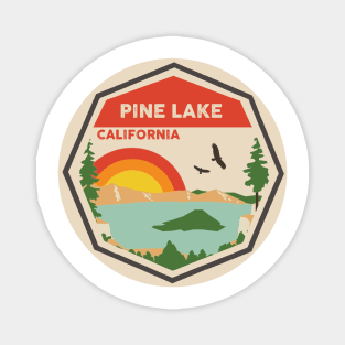 Pine Lake California Colorful Scene Magnet