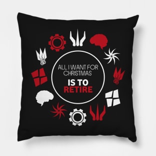 All I Want For Christmas Is To Retire - Board Games Design - Board Game Art Pillow