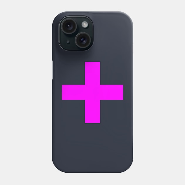 Greek cross (pink) Phone Case by PabloDeChenez