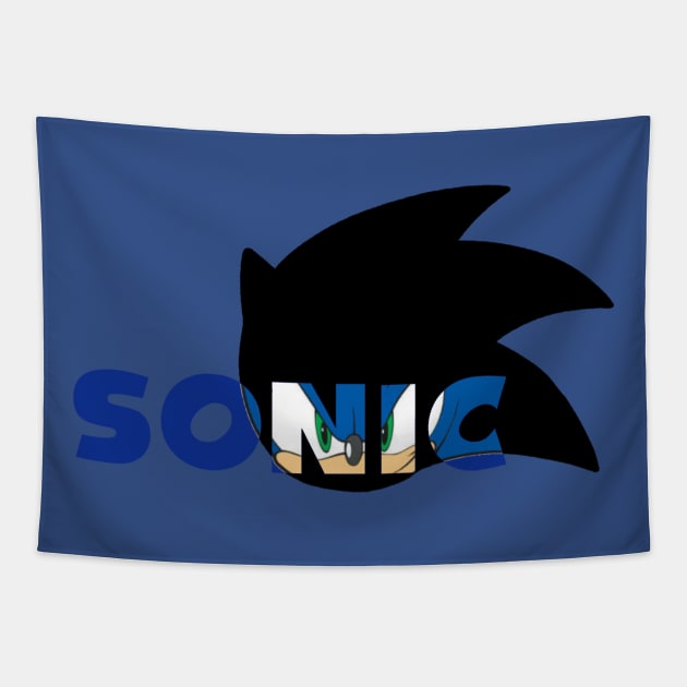 Sonic The Hedgehog Logo w/ Face Tapestry by X-Treme Gear