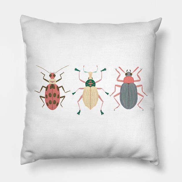 Beetles Pillow by ChloesNook