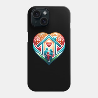 Mom: The Heart of Our Home Phone Case