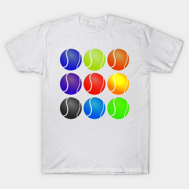 Discover Rainbow Tennis Balls - Sport - T-Shirt